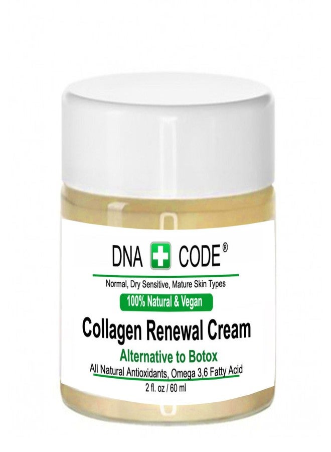 DNA CODE Skin Care No Neddle Alternative-100% Natural Vegan Cell Renewal Cream for Face Neck, Non Greasy, Deep Hydrate-Jojoba, Olive, Rosehip, Argan, Evening Primrose Oil Blend and More. - Image 1